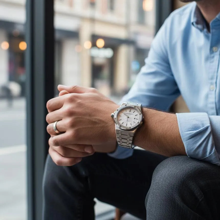 Audemars Piguet Royal Oak  – Silver Textured Edition