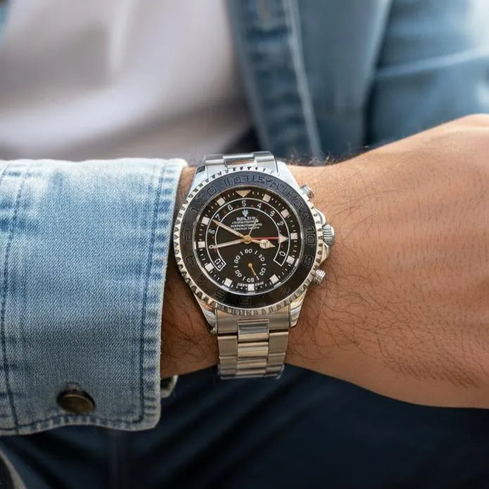Rolex Oyster Perpetual – Silver Black Chronograph Edition