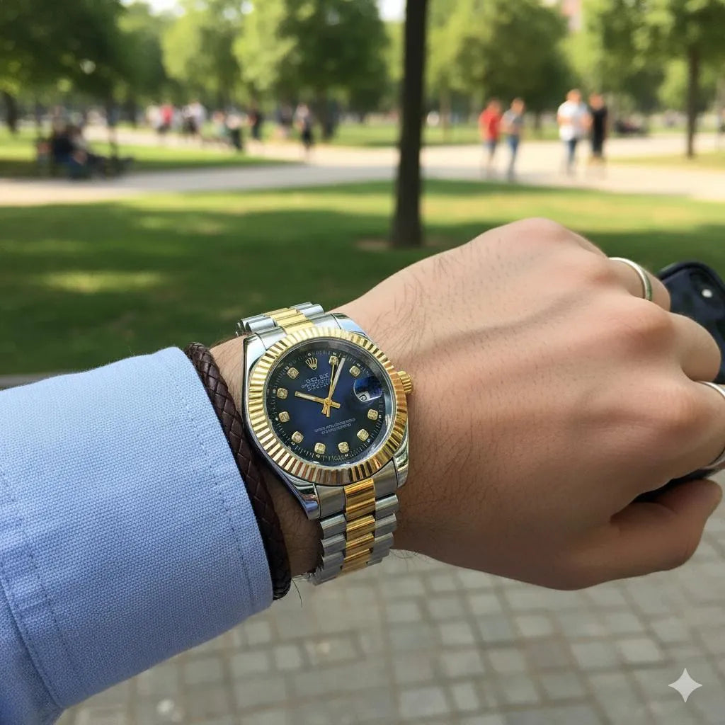 Rolex- Royal Blue Two-Tone Edition